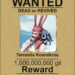 A poster with a Viera in the middle. It reads: WANTED DEAD or REVIVED [Picture of red eared Viera] Tess Kosmikros 1,000,000,000 gil Reward Notify Nearest Kosmikros Sister if found